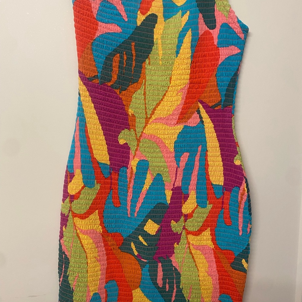 L*Space Multicolor One-Shoulder Dress - Picture 2 of 5